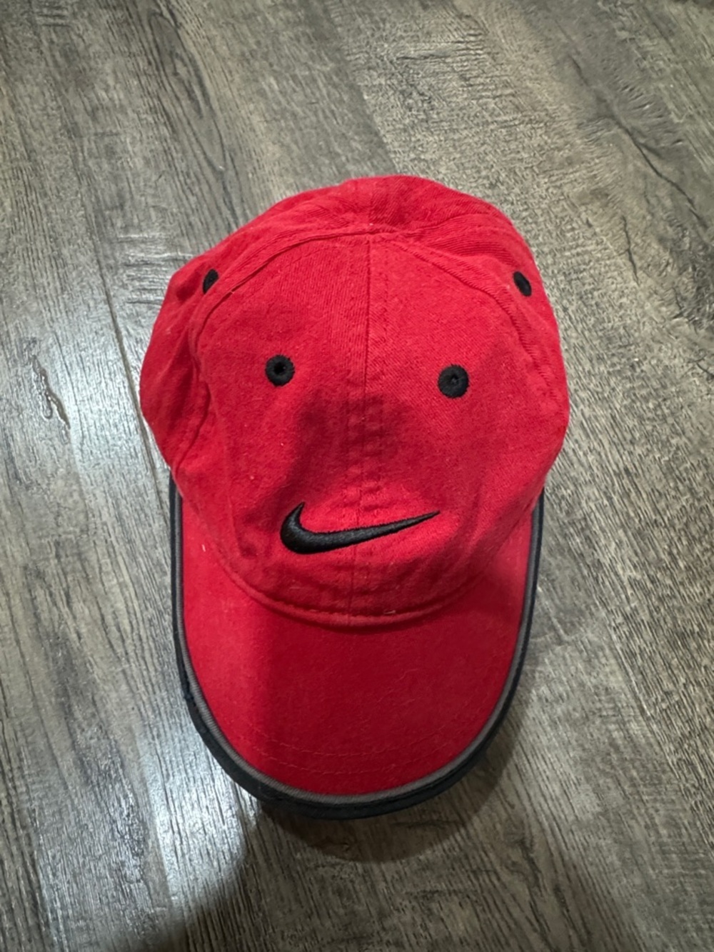 Nike Red Baseball Cap with Black Swoosh